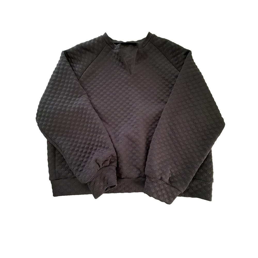 Unbranded Women's Size XXL Black Textured Sweatshirt